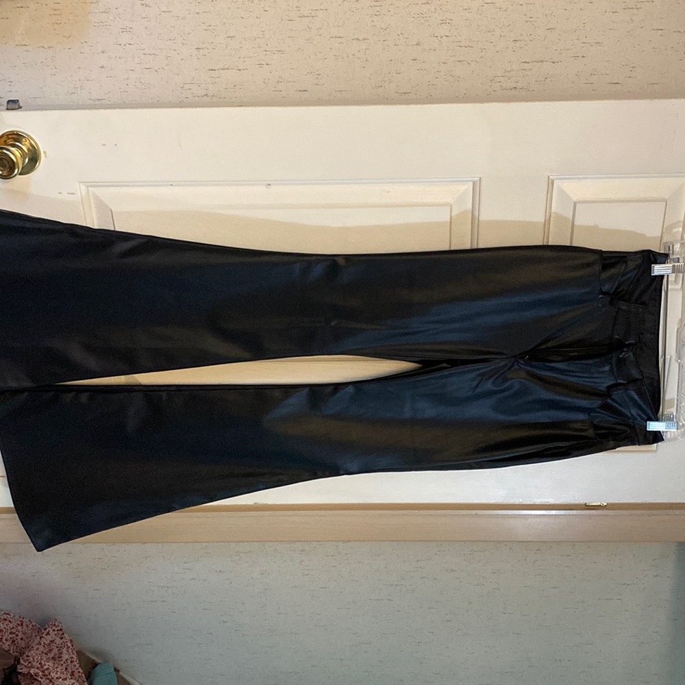 Leather bell bottoms size small